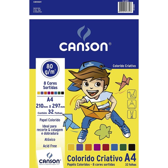 Bloco Canson criativo 80g A4 - Canson