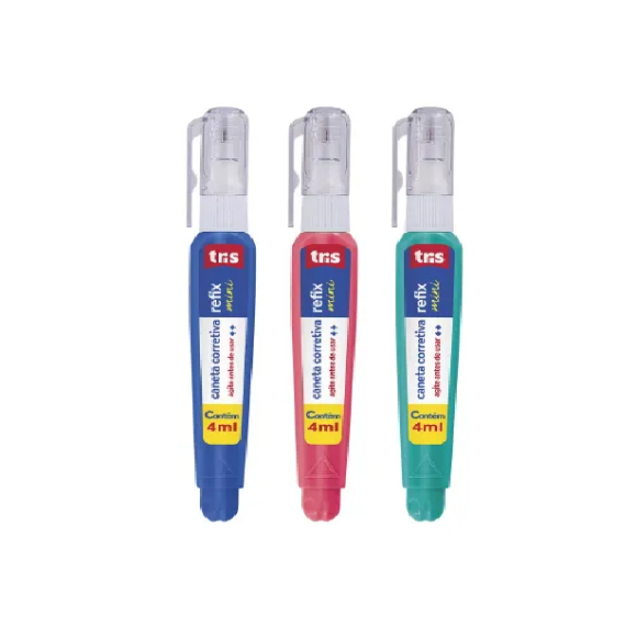 CANETA CORRETIVA MINI 4ML TRIS