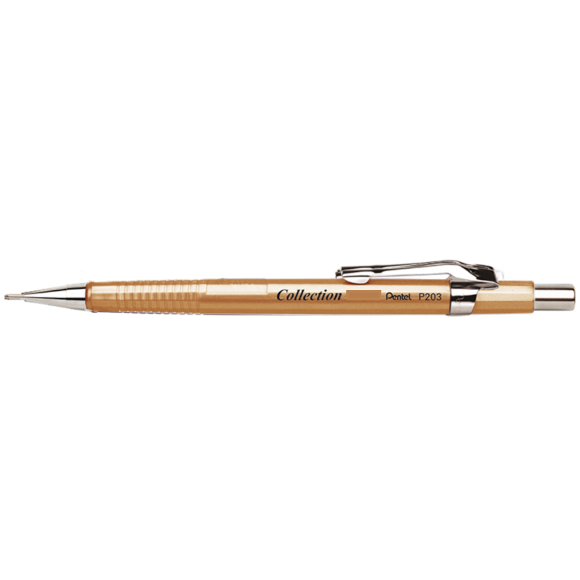 Lapiseira P200 0,9mm Dourada Pentel