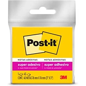Post-It, Bloco De Recado, 76x76 mm, 45 Folhas - Amarelo