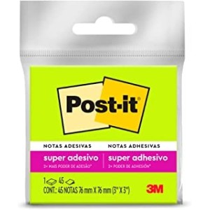 Bloco De Recado, 76x76 mm, 45 Folhas - Verde