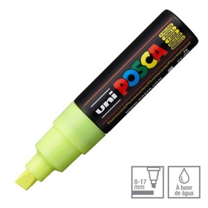 Caneta Marcador PC-8K Amarelo Fluorescente Posca