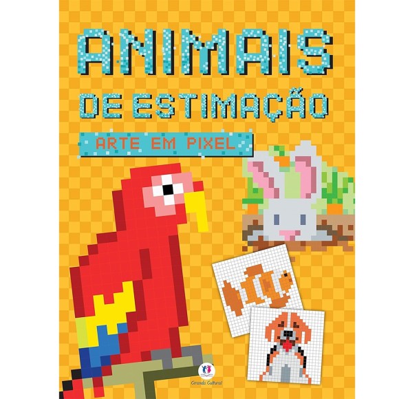 Livro Animais de Estimação Arte em Pixel Ciranda Cultural
